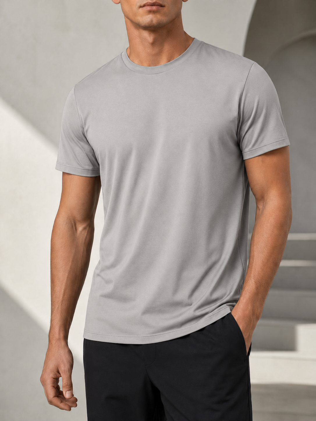 Fitt Reach T-Shirt - Light Gray