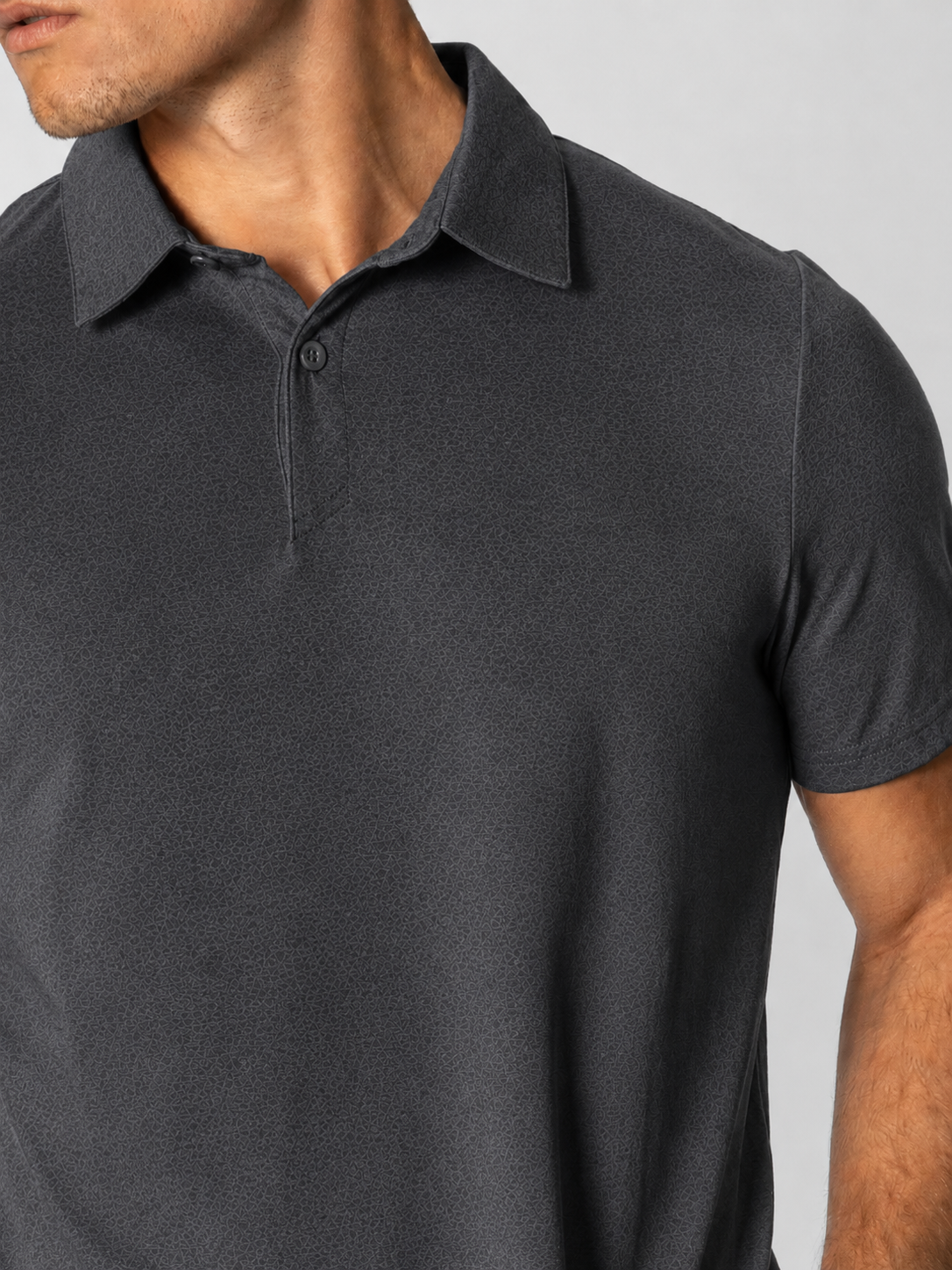 Fitt Circular Print Polo